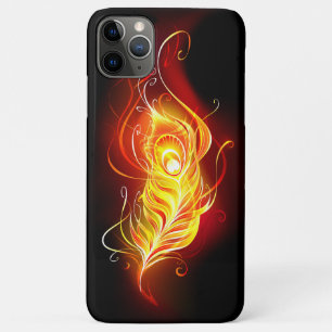 Fire Peacock Feather Case-Mate iPhone Case