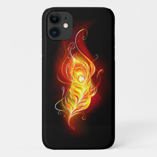 Fire Peacock Feather Case-Mate iPhone Case