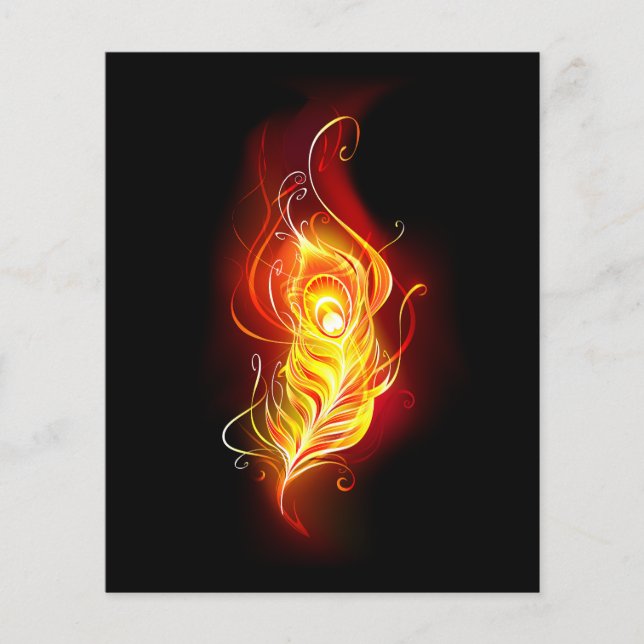 Fire Peacock Feather Flyer (Front)