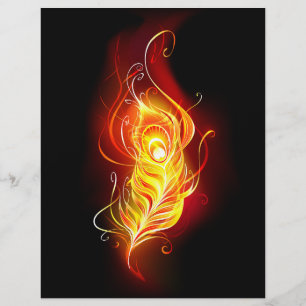 Fire Peacock Feather Flyer