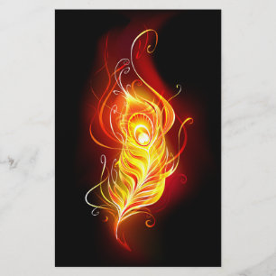 Fire Peacock Feather Flyer