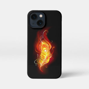 Fire Peacock Feather iPhone 13 Mini Case