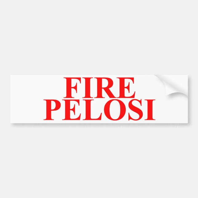 Fire Pelosi Bumper Sticker (Front)