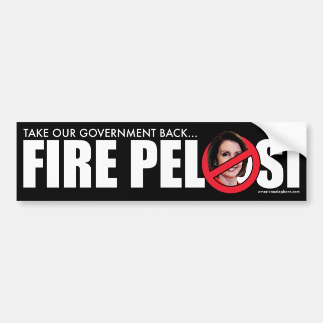 Fire Pelosi Bumper Sticker (Front)