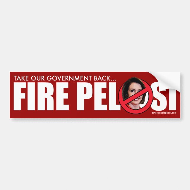 Fire Pelosi Bumper Sticker (Front)