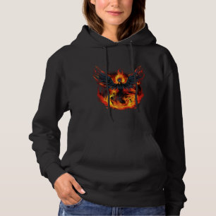 Fire Phoenix Bird Reborn Rejuvenation Mythical Bir Hoodie