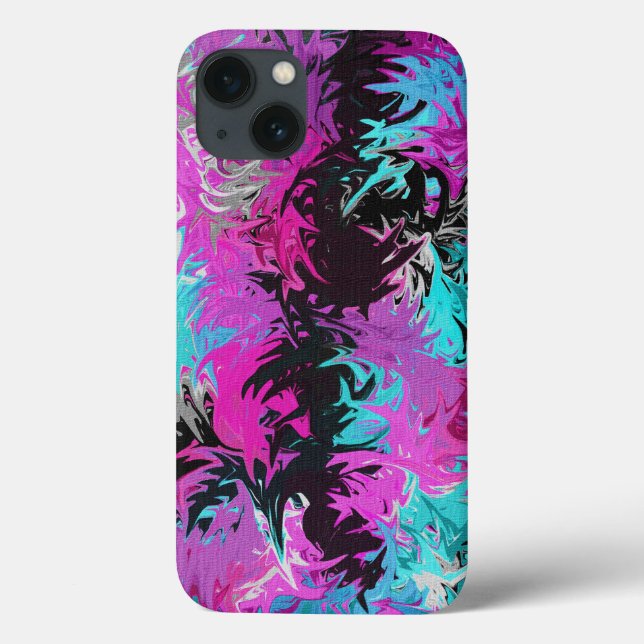 Fire Pink and Blue Samsung Galaxy Note 4 Case (Back)