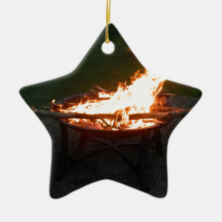Fire pit bonfire image ceramic tree decoration
