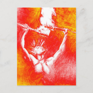 Fire play postcard
