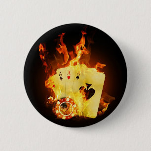 Fire Poker 6 Cm Round Badge