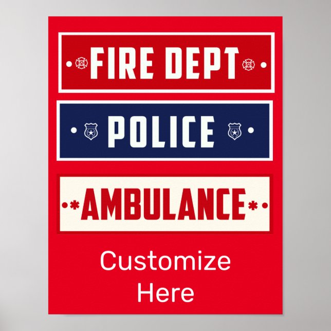 Fire Police Ambulance Thunder_Cove Poster (Front)