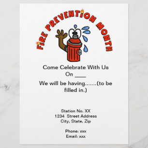 Fire Prevention Month Flyers  To Customise