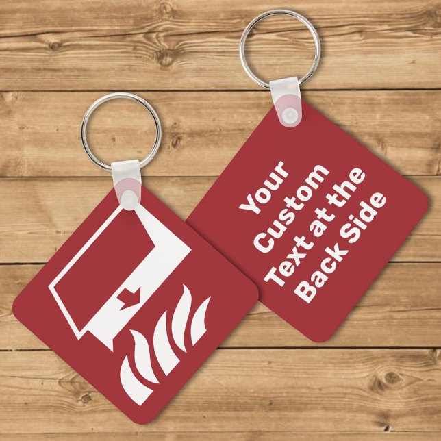 Fire Protection Door Safety Sign Key Ring (Creator Uploaded)