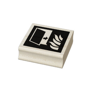 Fire Protection Door Safety Sign Rubber Stamp