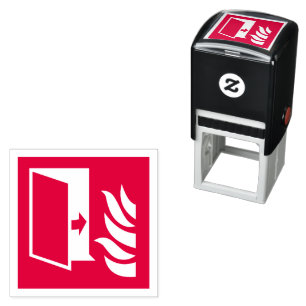 Fire Protection Door Safety Sign Self-inking Stamp