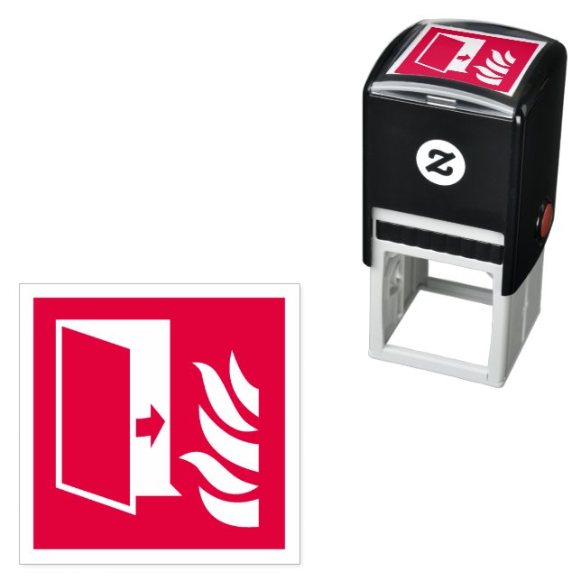 Fire Protection Door Safety Sign Self-inking Stamp (In Situ)