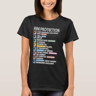 Fire Protection Engineer Motivacional T-Shirt