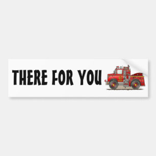 Fire Pumper Rescue Truck Bumper Sticker TFY