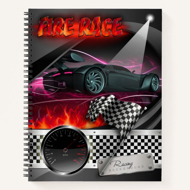 Fire race notebook (Front)