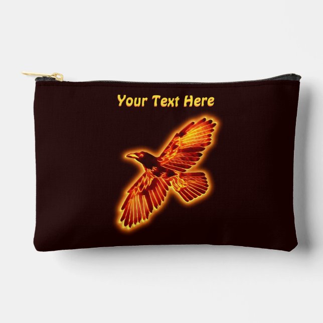 Fire Raven Accessory Pouch (Front)