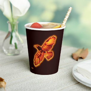 Fire Raven Paper Cups