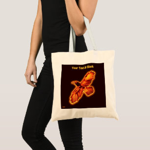 Fire Raven Tote Bag