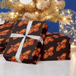 Fire Raven Wrapping Paper