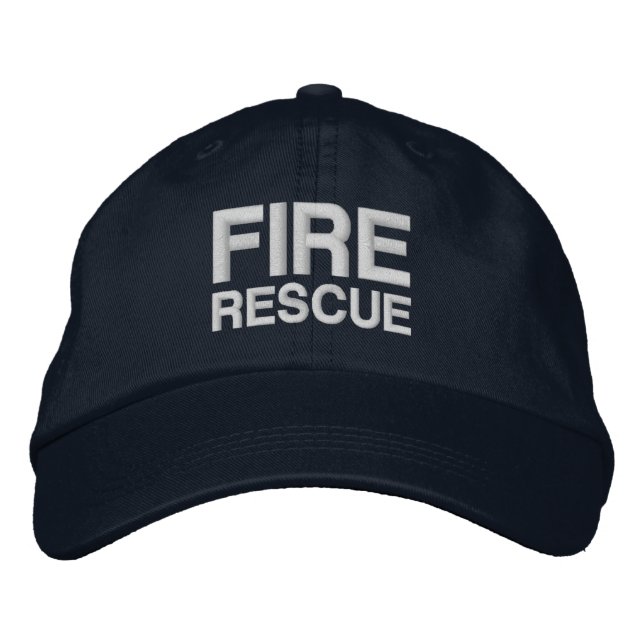 FIRE RESCUE EMBROIDERED HAT (Front)