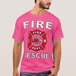 FIRE RESCUE FIRE FIGHTER FIREMAN KIDS YOUTH ADULT T-Shirt