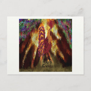 Fire Rooster 2017 Postcard