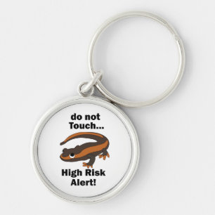 Fire Salamander Do Not Touch High Risk Alert Funny Key Ring