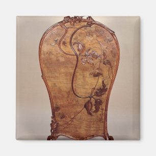 Fire screen with marquetry of various woods magnet