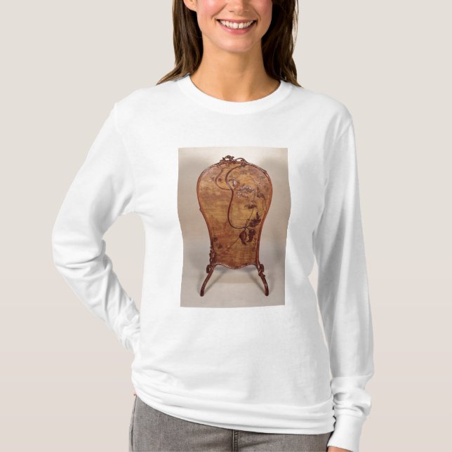 Fire screen with marquetry of various woods T-Shirt (Front)