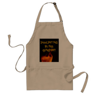 fire, SHOULDN'T THIS BE FIRE RETARDANT? Standard Apron