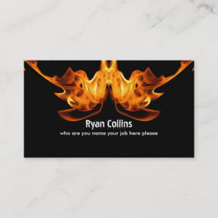 fire sign business card