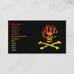 Fire Skull Business/ Profile Card