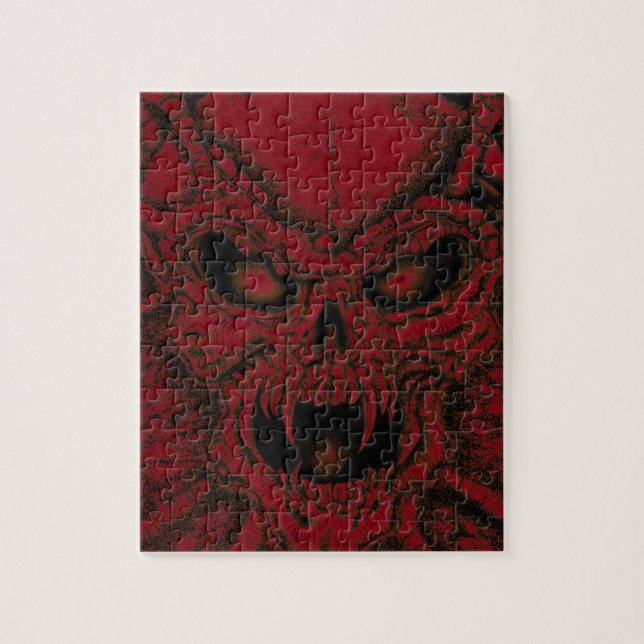 Fire Skull Jigsaw Puzzle (Vertical)