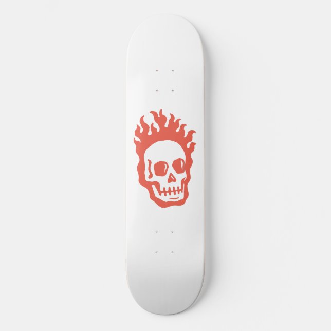 Fire Skull Skateboard (Front)