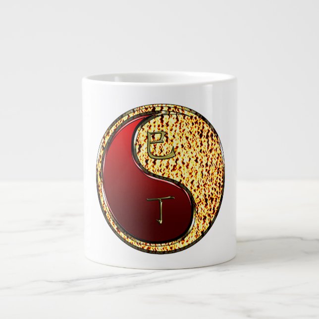 Fire Snake Large Coffee Mug (Front)