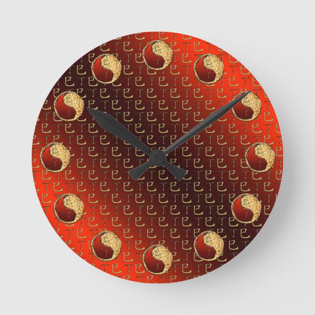 Fire Snake Round Clock (Front)