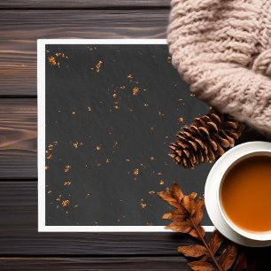 Fire Sparks Overlay Your Photo Burning Ashes Black Napkin