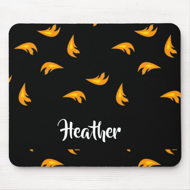 Fire sparks pattern mouse pad (Front)
