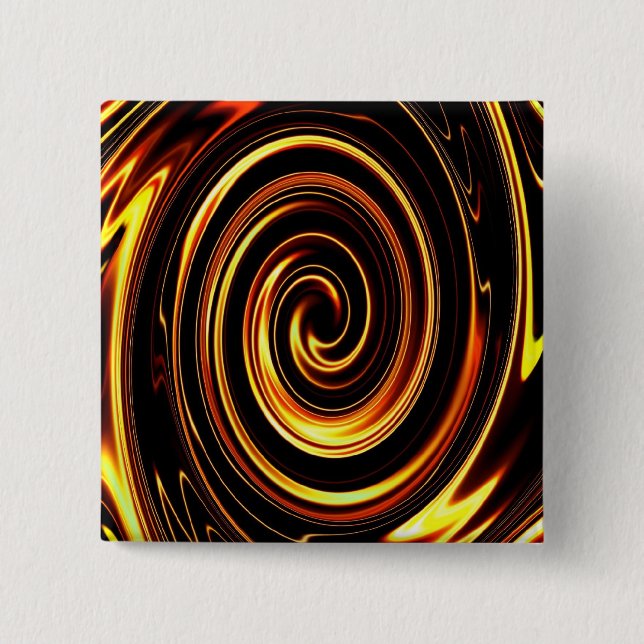 Fire Spiral - Customised 15 Cm Square Badge (Front)