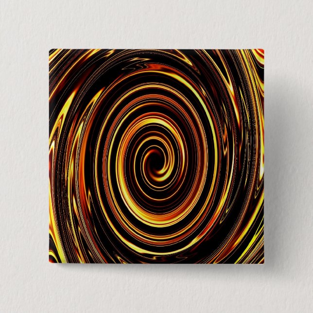 Fire Spiral - II - Customised 15 Cm Square Badge (Front)