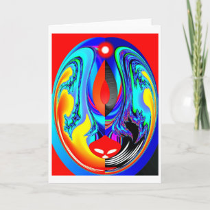 Fire spirit holiday card