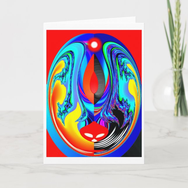 Fire spirit holiday card (Front)