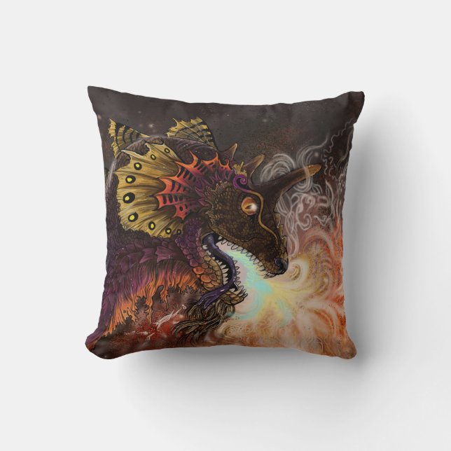 Fire Spitter Dragon Cushion (Front)