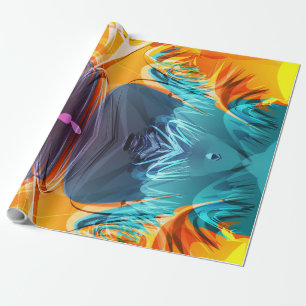Fire Splash Wrapping Paper
