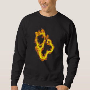 Fire Stethoscope Flames Doctor Care Nurse Sweatshirt