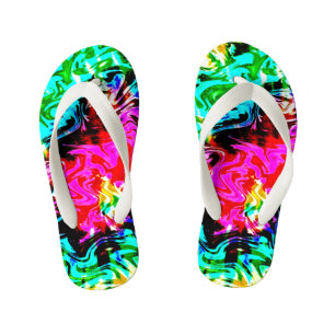 Fire Storm Tie Dye, Kid's Jandals